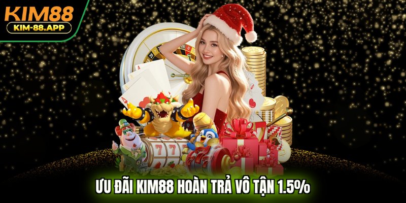 Ưu đãi KIM88 hoàn trả vô tận 1.5%